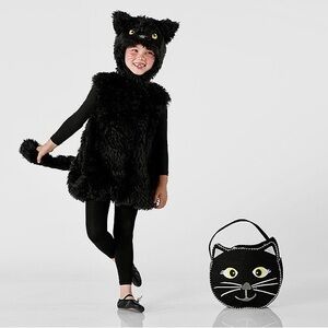 Pottery Barn Kids Black Cat Costume, size 4-6